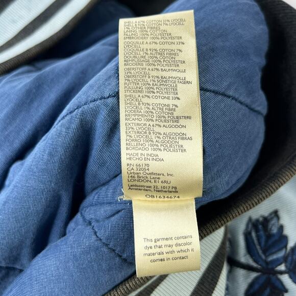 Free People Team Spirit Jacket in Stone Blue Size Medium NEW - Picture 8 of 9